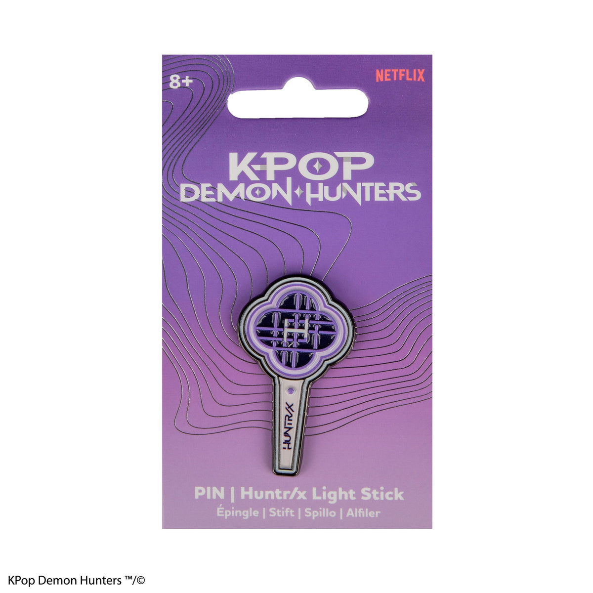 Metal pin Demon Hunters - HUNTR/X Light Stick