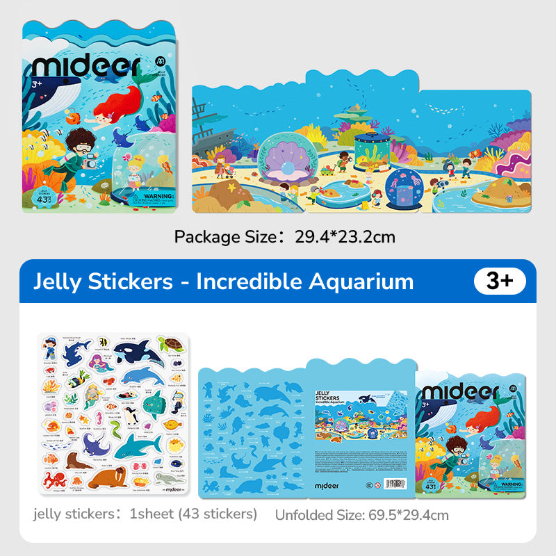 Gel stickers reusable mideer – Incredible Aquarium