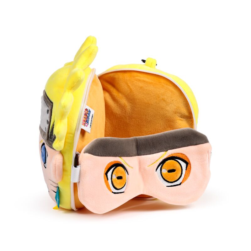 Pluszowa poduszka podróżna Naruto ożywiona twarz z miękkim wnętrzem na zamek od Puckator