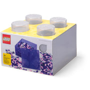 Pojemnik klocek LEGO® Brick 4 z pokrywką (Przezroczysty)