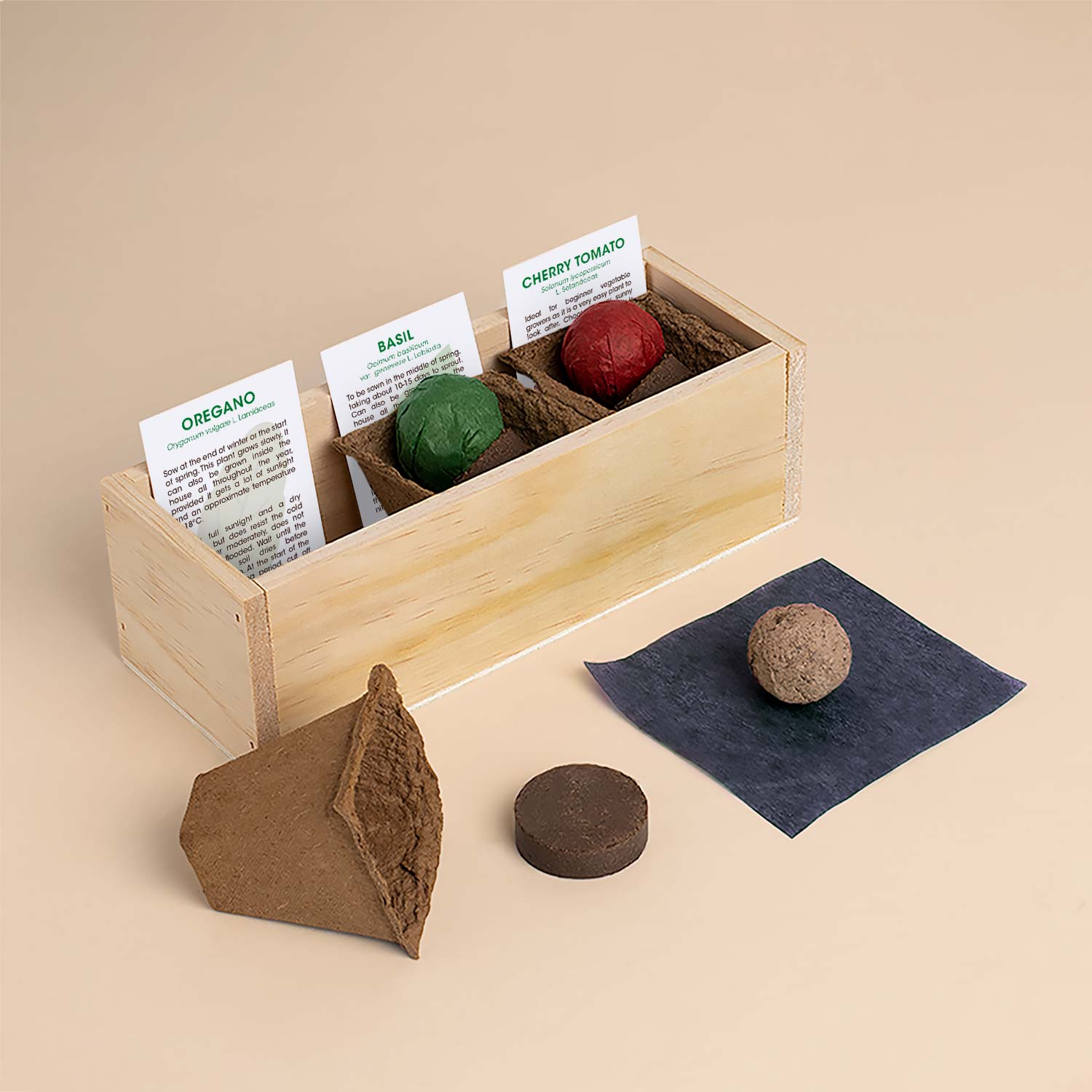 Pizza – zestaw do uprawy ziół Resetea (oregano, bazylia, pomidor koktajlowy)