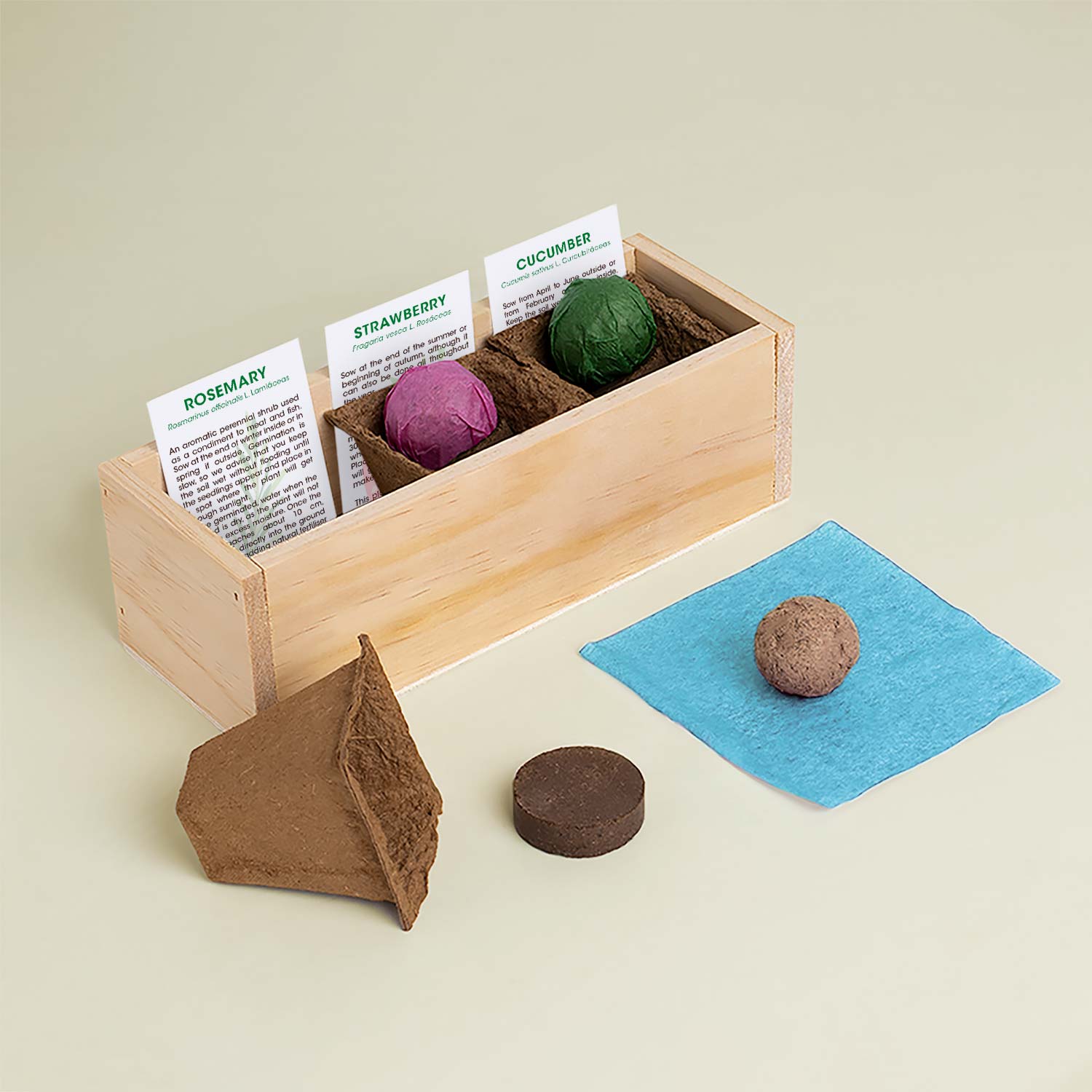 Gin Tonic – zestaw do uprawy Resetea (rozmaryn, truskawka, ogórek)