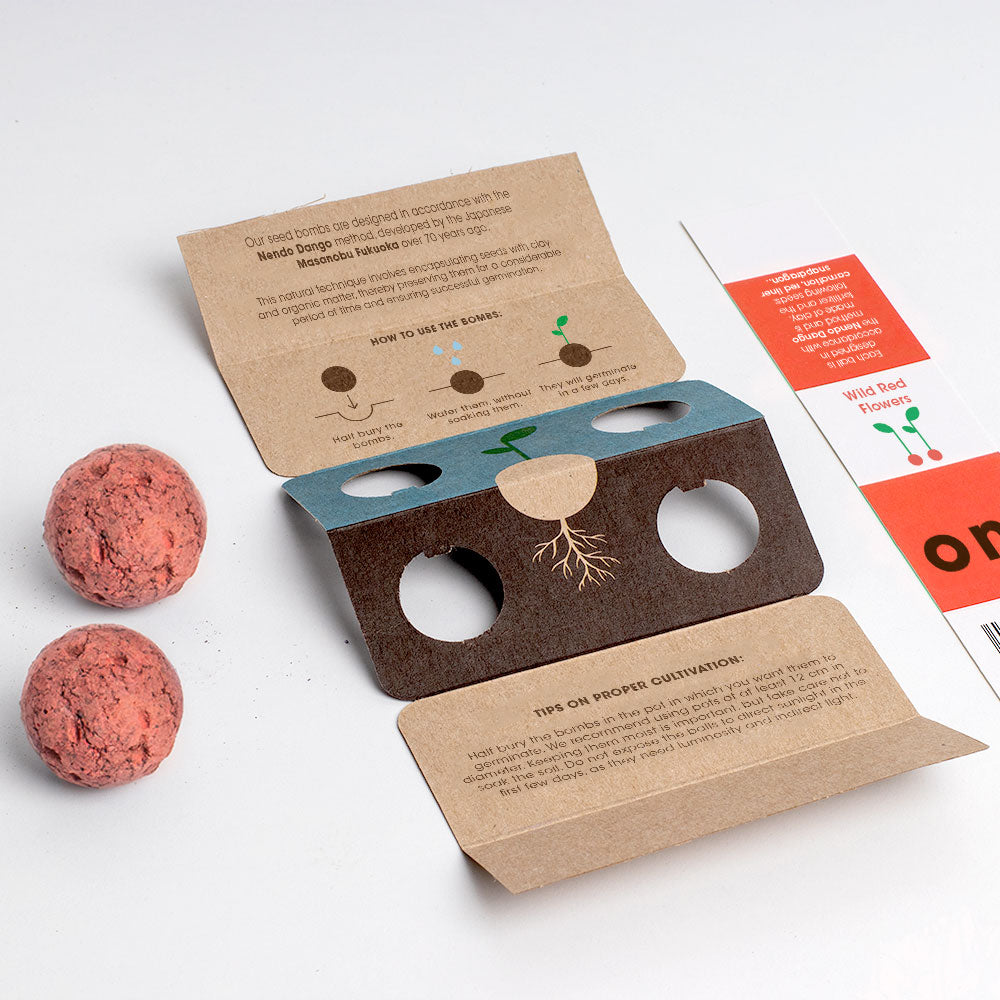 Biodiversity Bombs Resetea– Wild Red Flowers