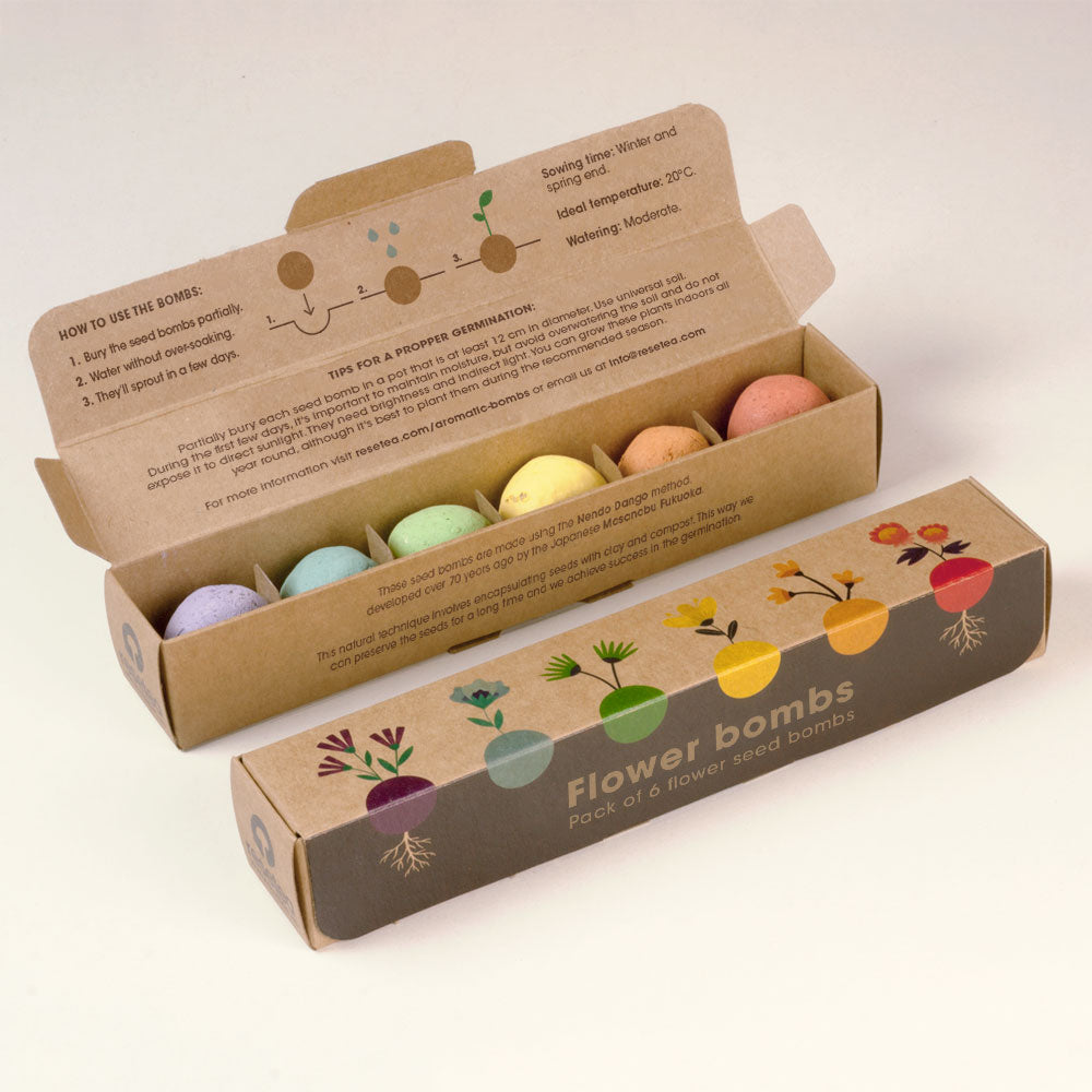 Zestaw 6 bomb kwiatowych Resetea