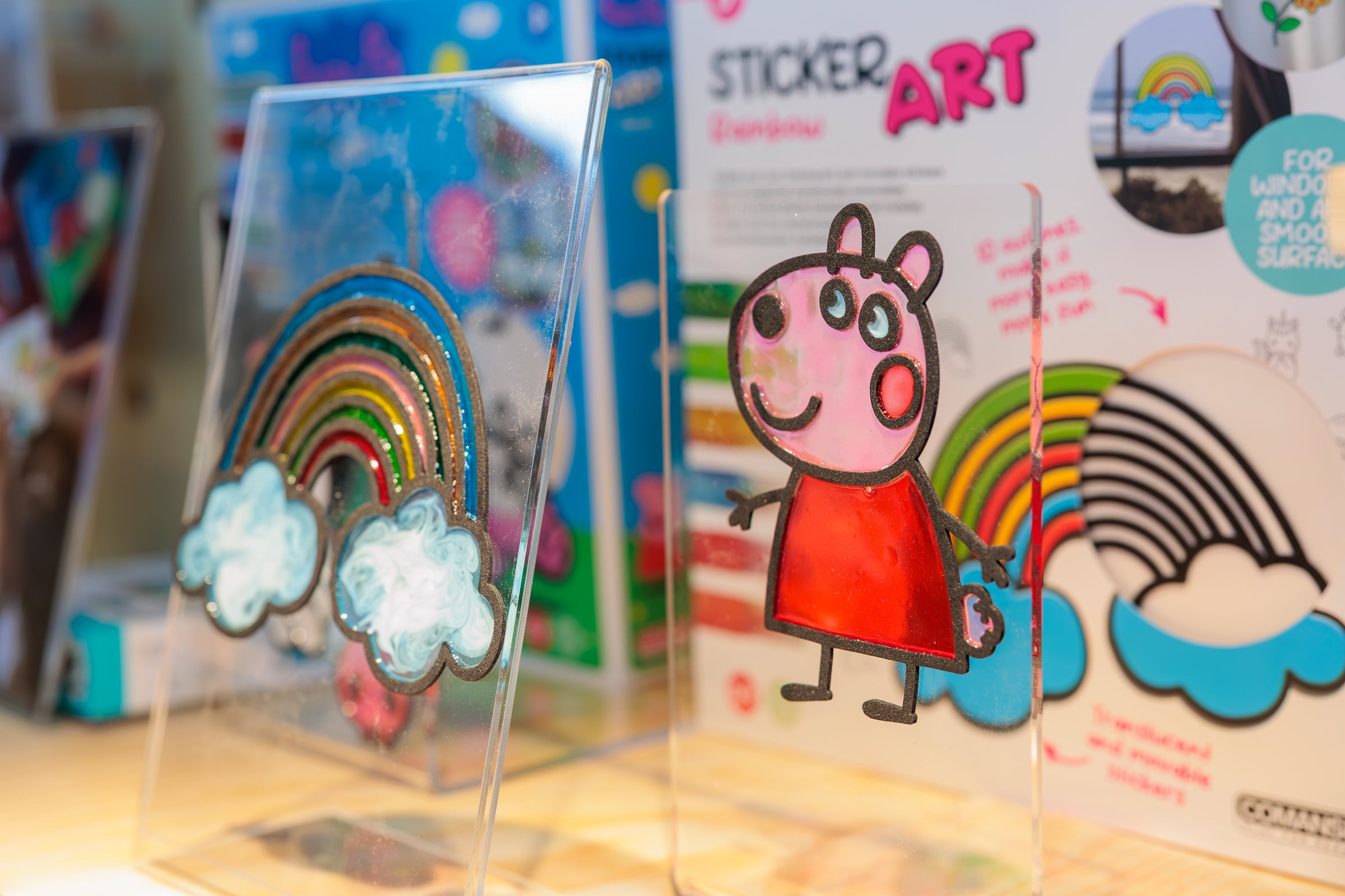 Zestaw do tworzenia naklejek Sticker Art – Tęcza