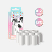 Set of 10 rolls of paper for the PixiPrint MOB camera