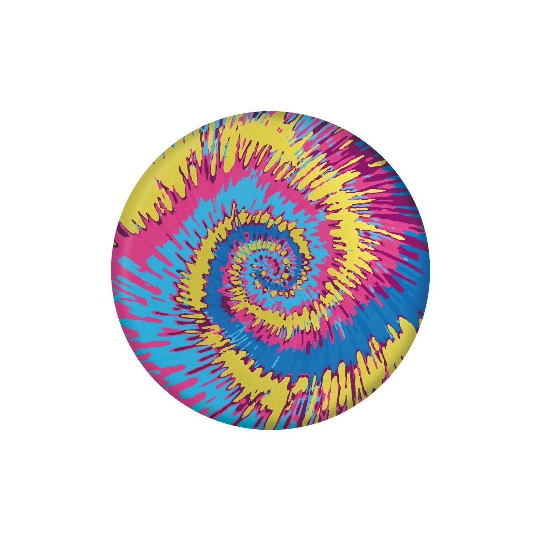 Kolorowy frisbee Waboba Wingman z jaskrawym wzorem spiralnym do zabawy na świeżym powietrzu