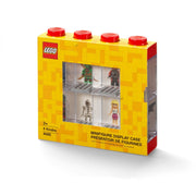 Gablotka na minifigurki LEGO w kształcie klocka z przezroczystym frontem na 4 minifigurki