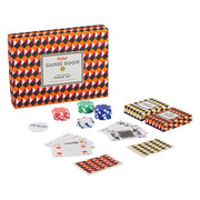 Ridleys zestaw do pokera Texas Hold'em z kartami i żetonami w kolorowych geometrycznych wzorach