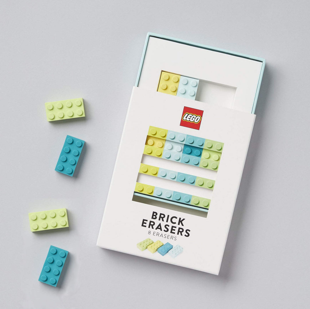 gumki do ścierania klocki LEGO w pastelowych kolorach w opakowaniu BV JACOB COMPANY