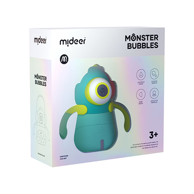 Grający automat do baniek mideer – Potwór bańkotwórca (z płynem)