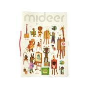 Carpeta para trabajos artísticos para niños de la marca Mideer con animales coloridos y asa