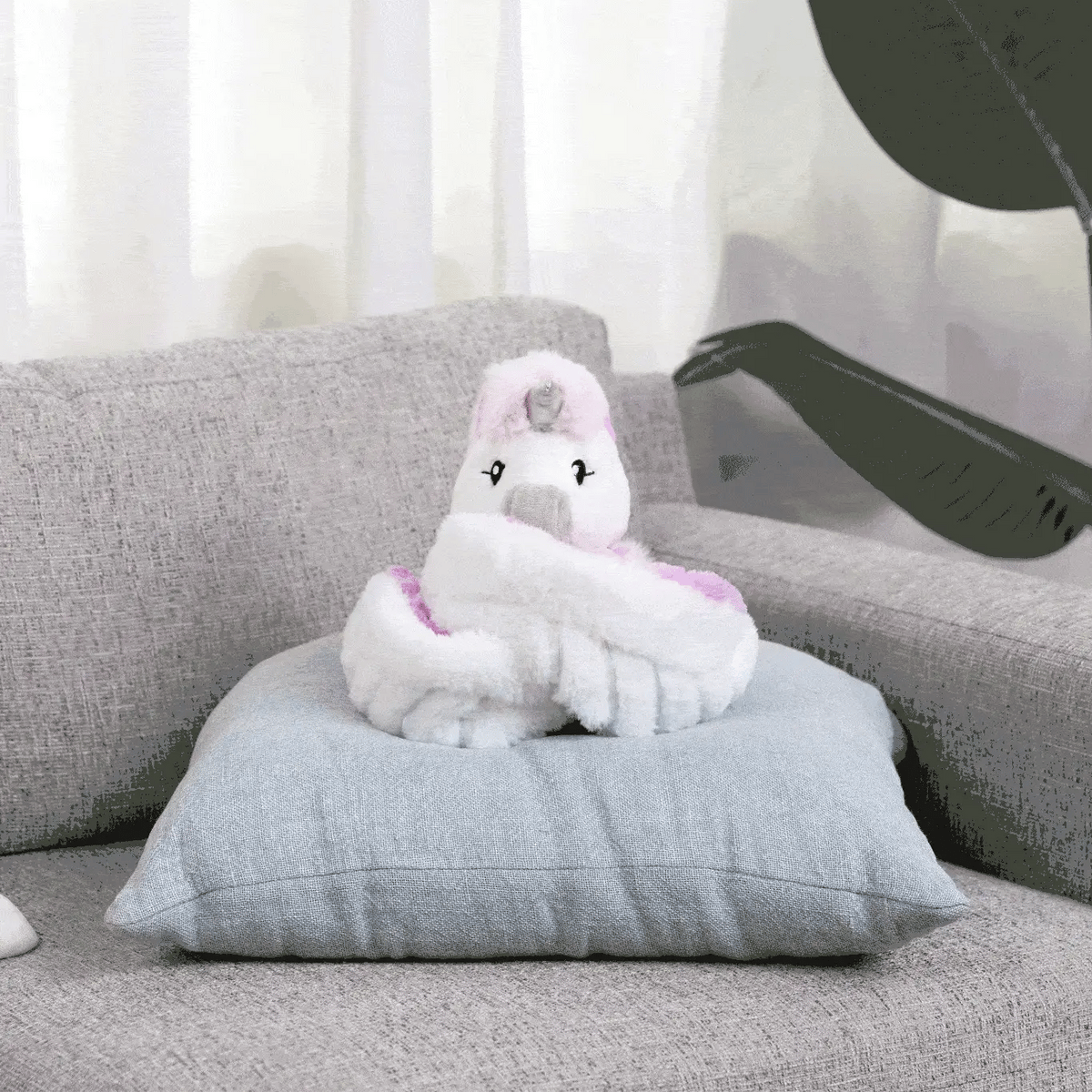 Weighted plush toy Hugimals - Echo the Unicorn