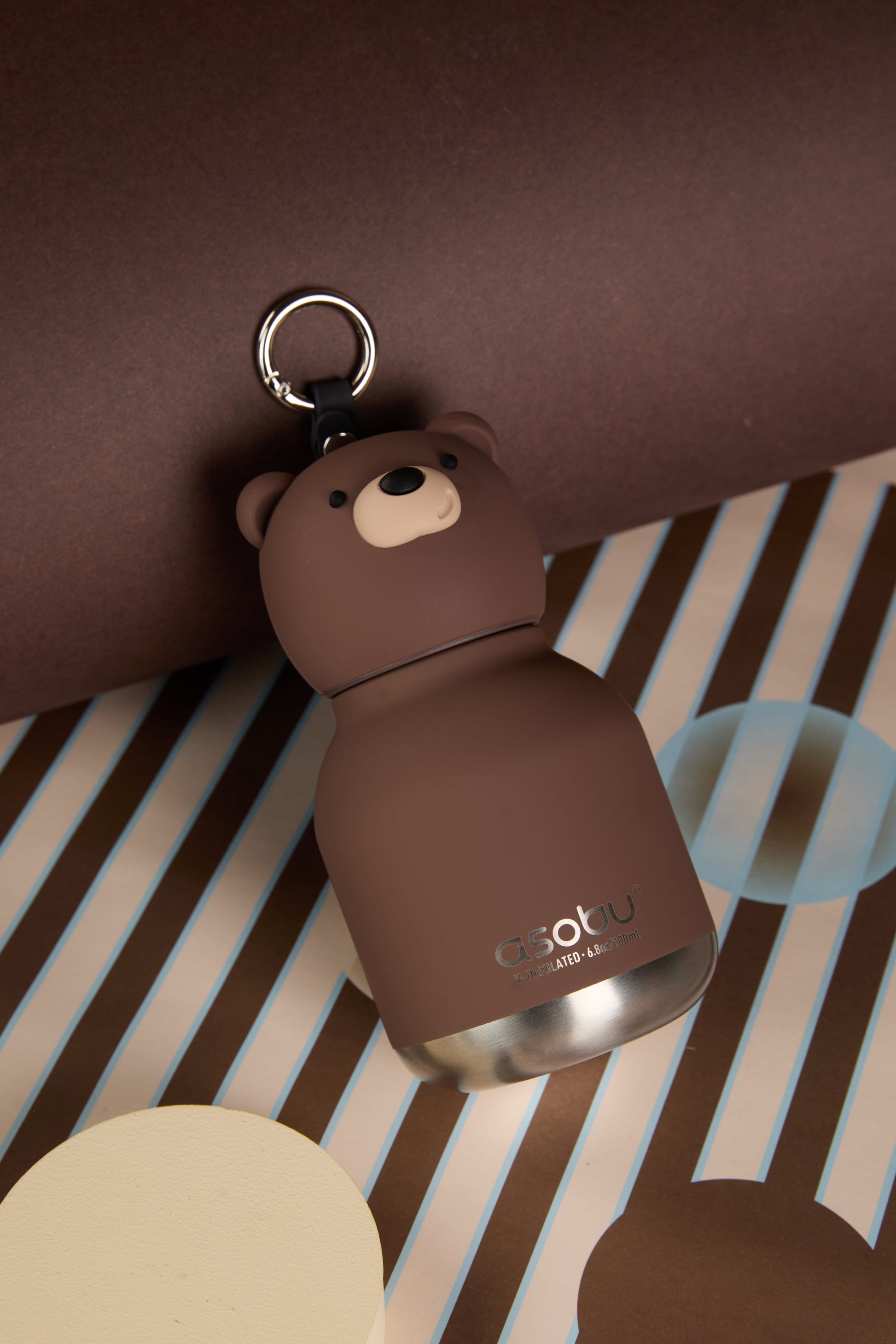 Butelka termiczna Mini Bestie Asobu – Brązowy Niedźwiedź 200 ml
