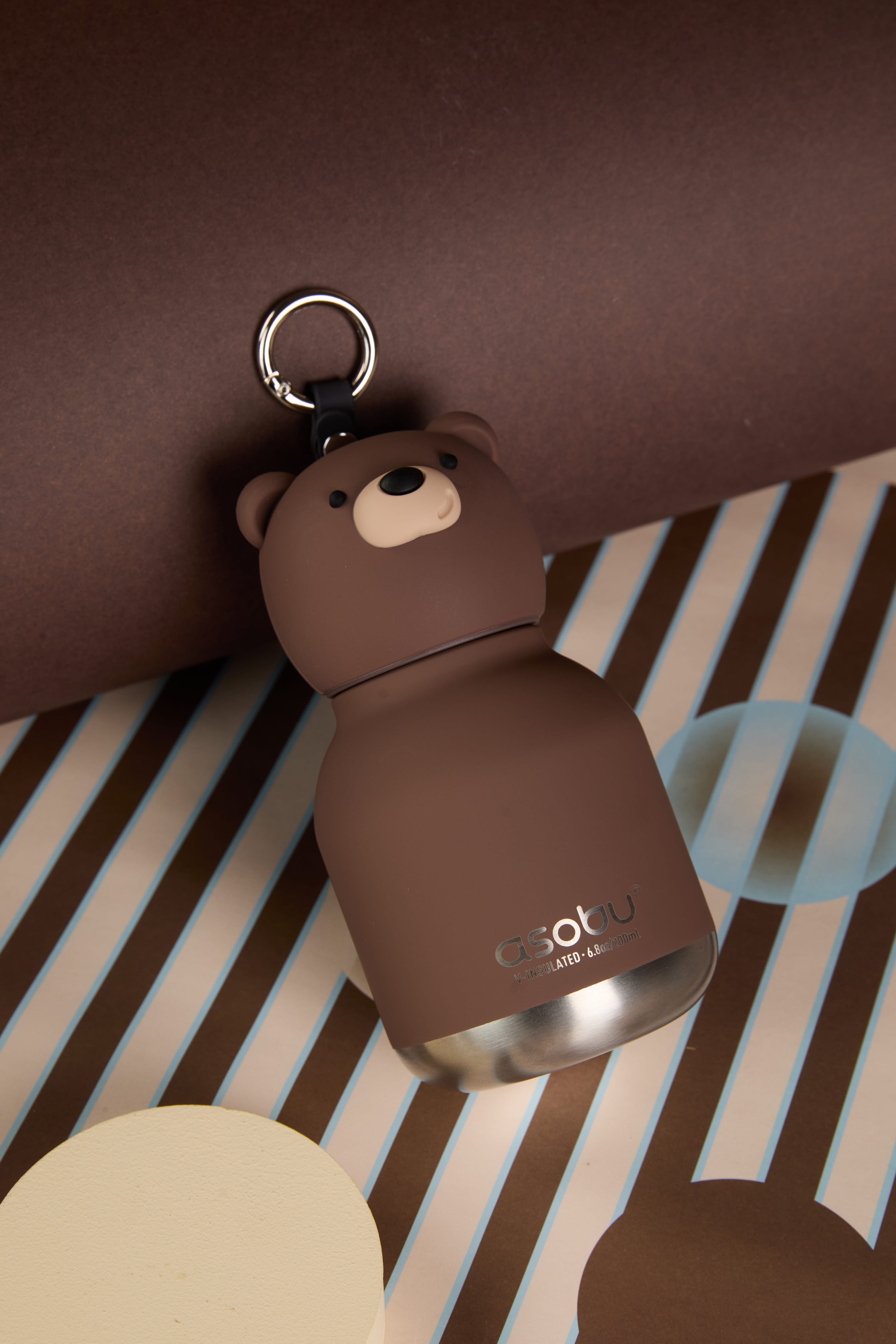 Butelka termiczna Mini Bestie Asobu – Brązowy Niedźwiedź 200 ml
