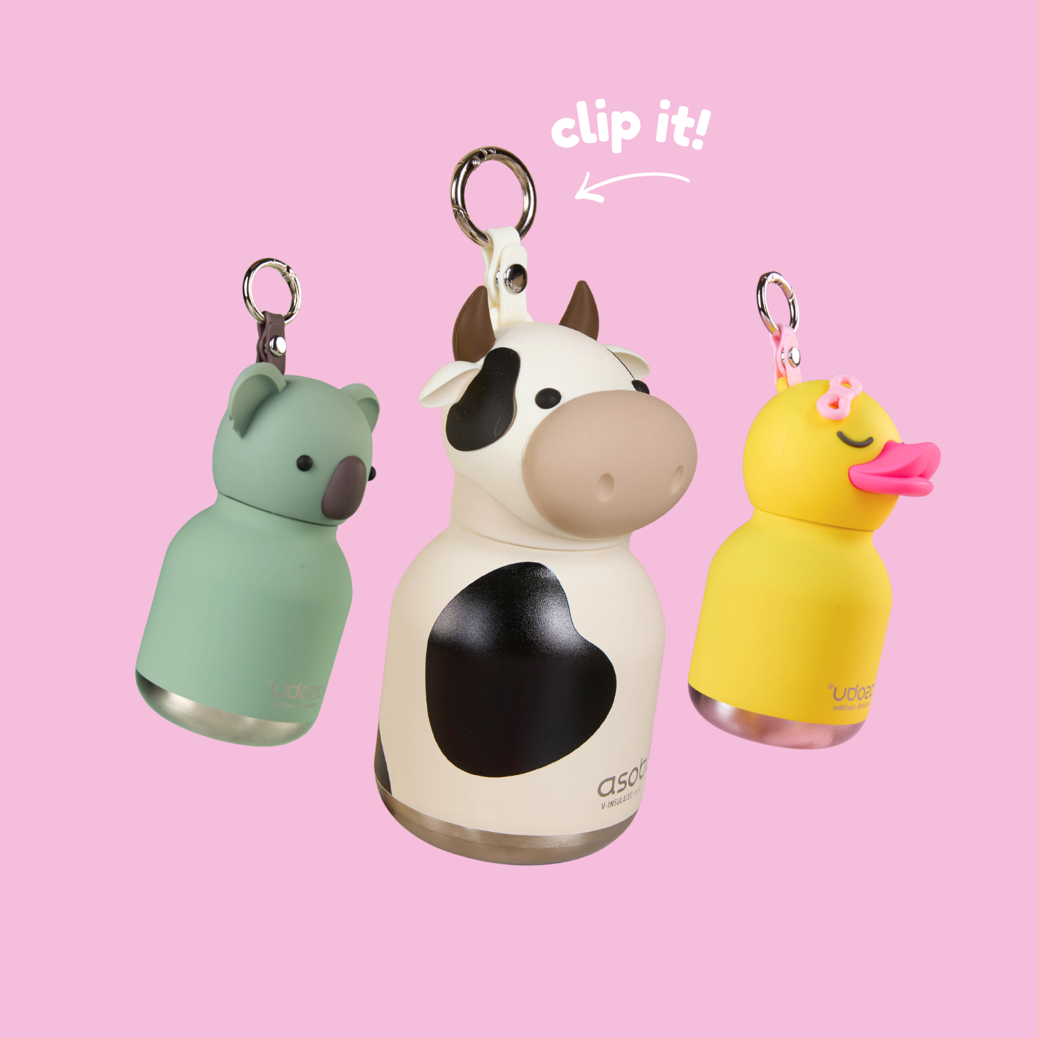 Butelka termiczna Mini Bestie Asobu – Czarny Kot 200 ml