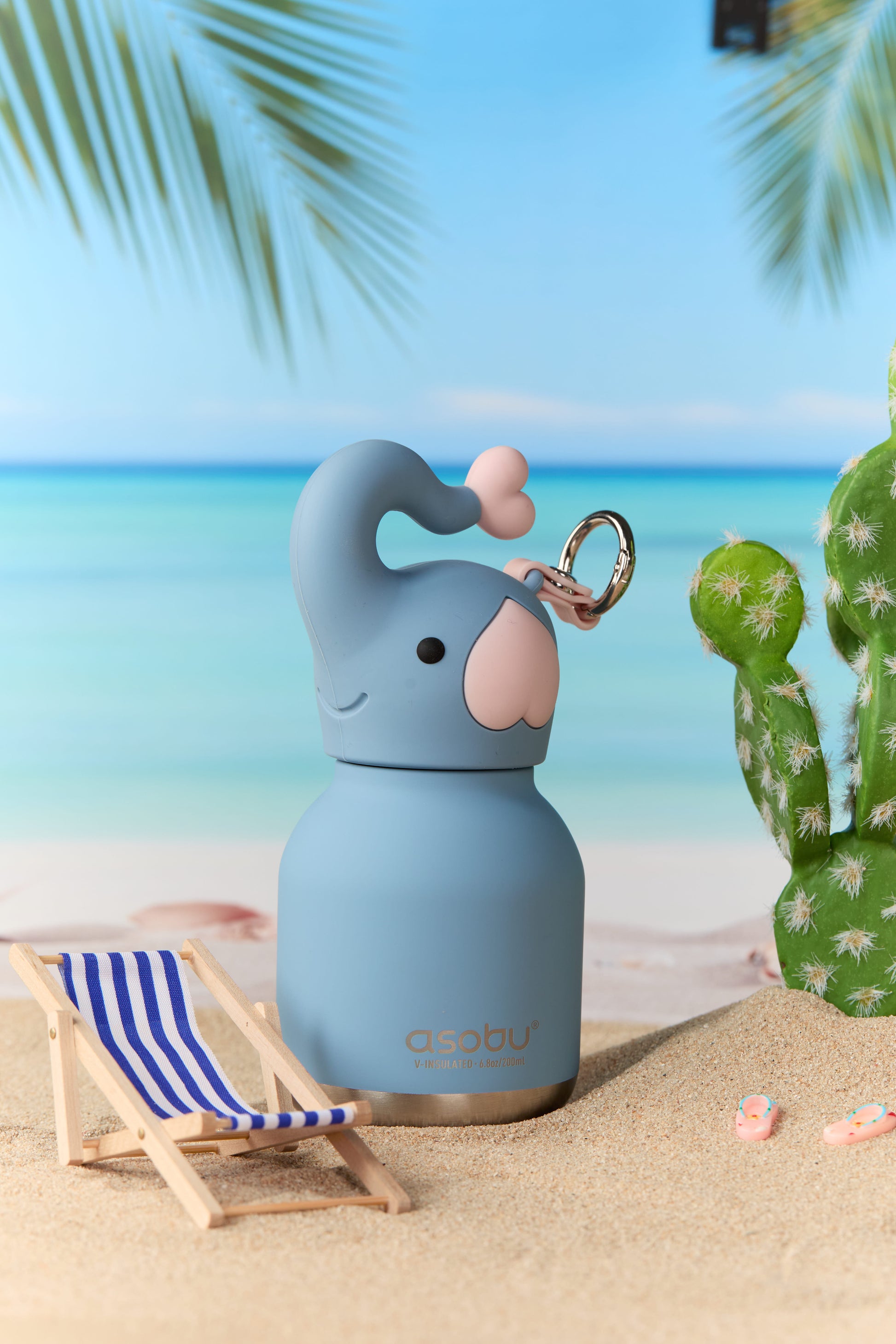 Butelka termiczna Mini Bestie Asobu – Słoń 200 ml