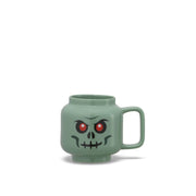 kubek LEGO Zombie zielony z nadrukiem twarzy zombie i uchwytem do picia