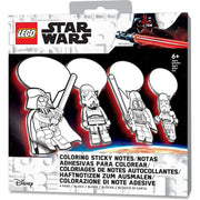 Samoprzylepne karteczki LEGO Star Wars z postaciami Darth Vader i szturmowców do kolorowania