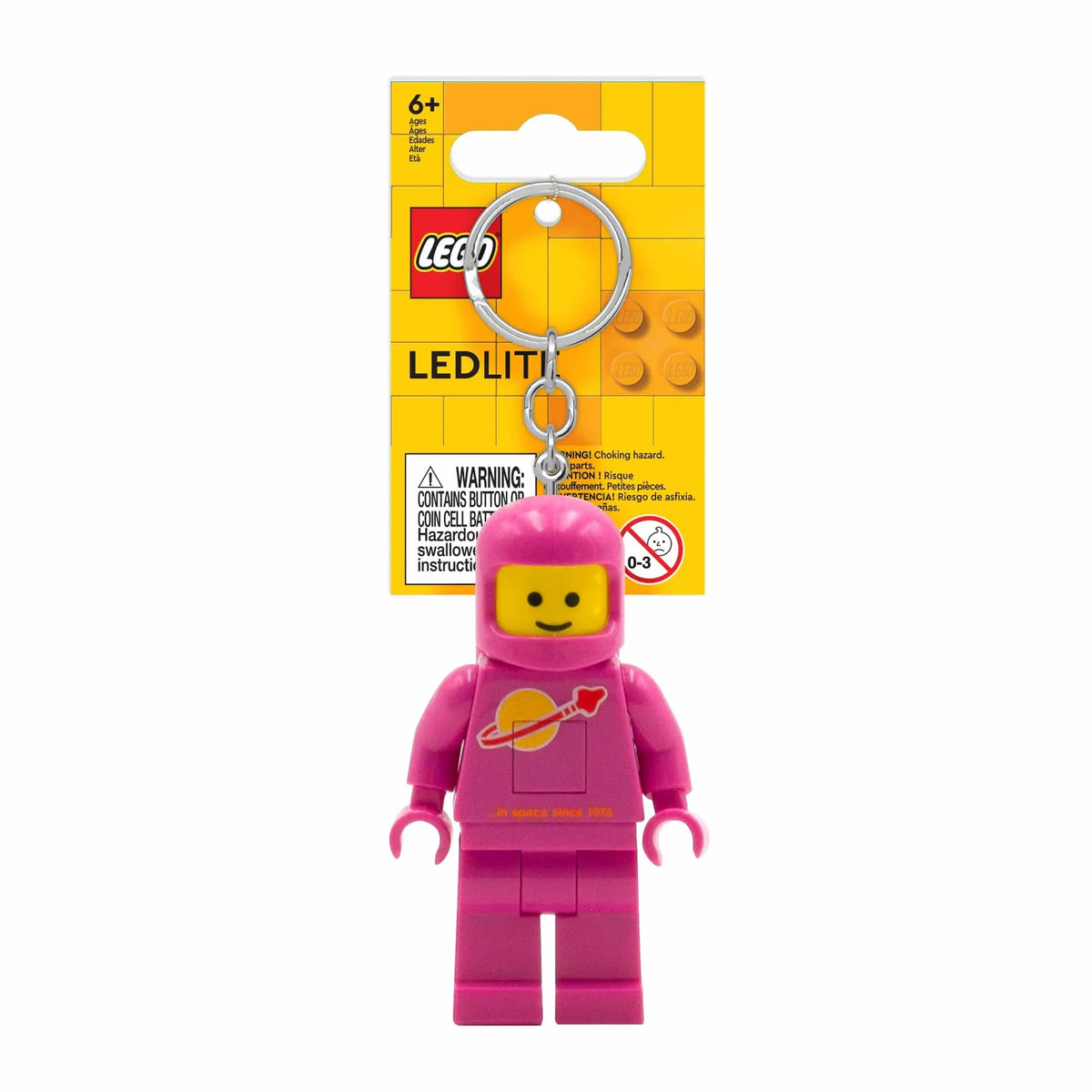 LEGO® Keychain with flashlight – Blue astronaut