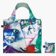 Kolorowa torba LOQI Marc Chagall z artystycznym, abstrakcyjnym wzorem inspirowanym malarstwem Marc Chagall