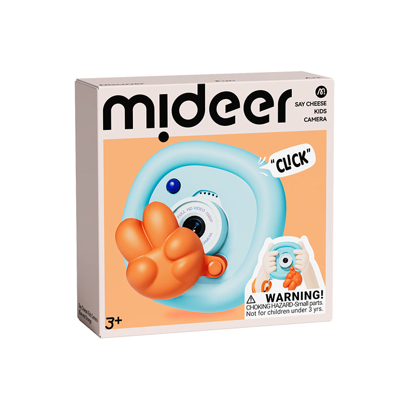 Aparat dziecięcy mideer Say Cheese! – niebieski