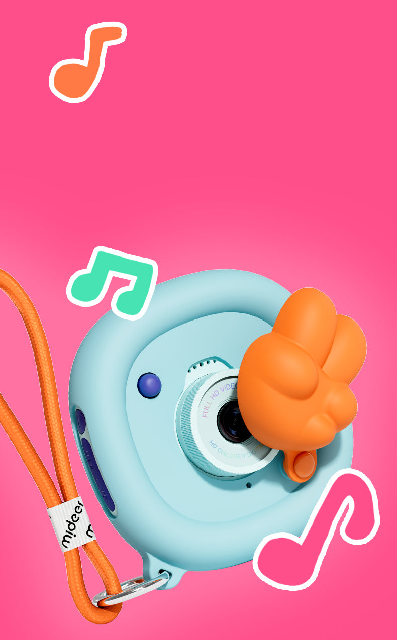 Aparat dziecięcy mideer Say Cheese! – niebieski