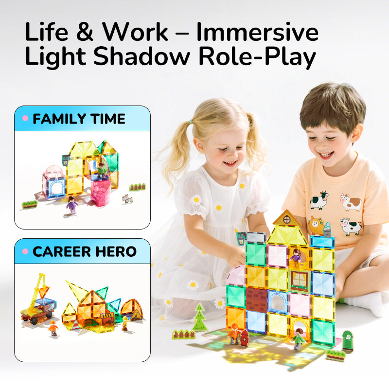 Mideer magnetic blocks - Family (32 pcs)