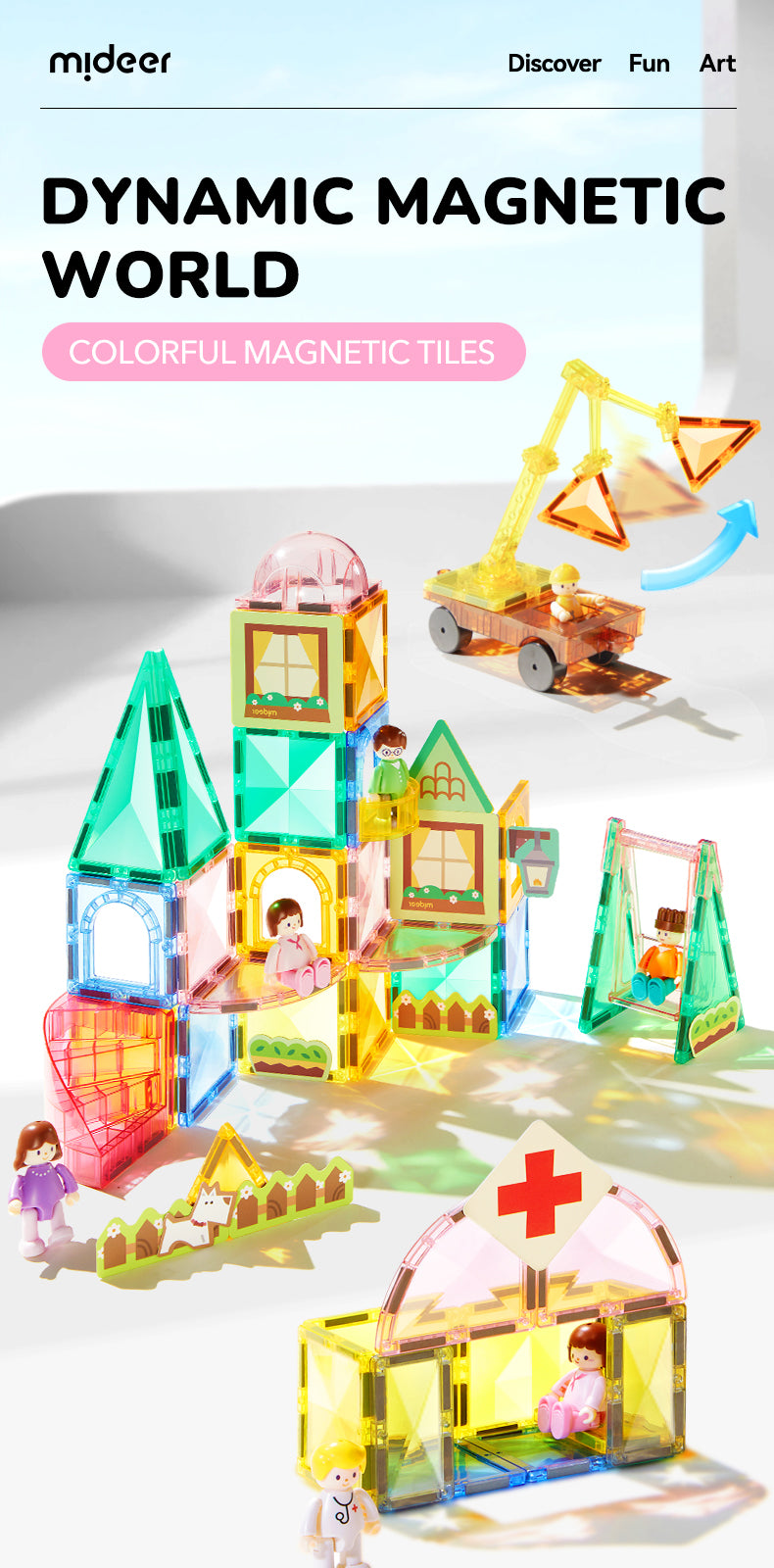 Mideer magnetic blocks - City Hero Squad (33 pcs)