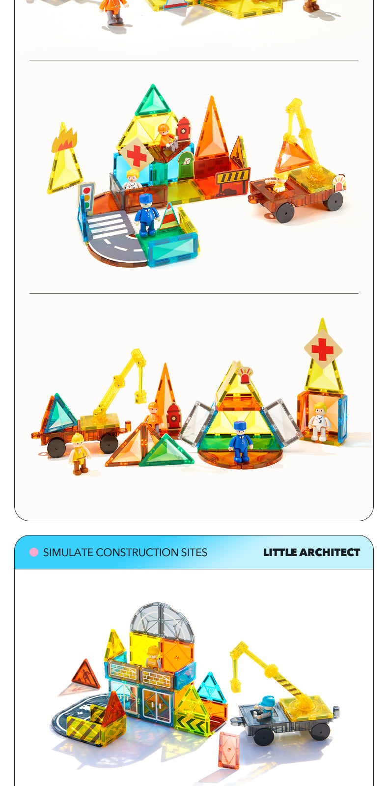 Mideer magnetic blocks - City Hero Squad (33 pcs)