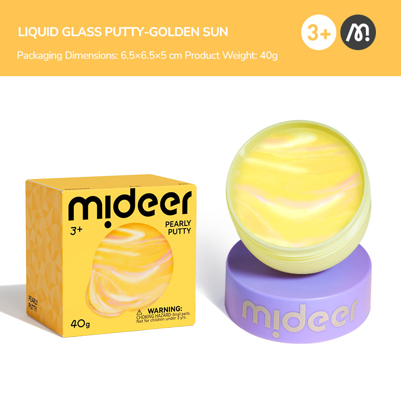 Putty mideer perłowa masa sensoryczna – golden sun