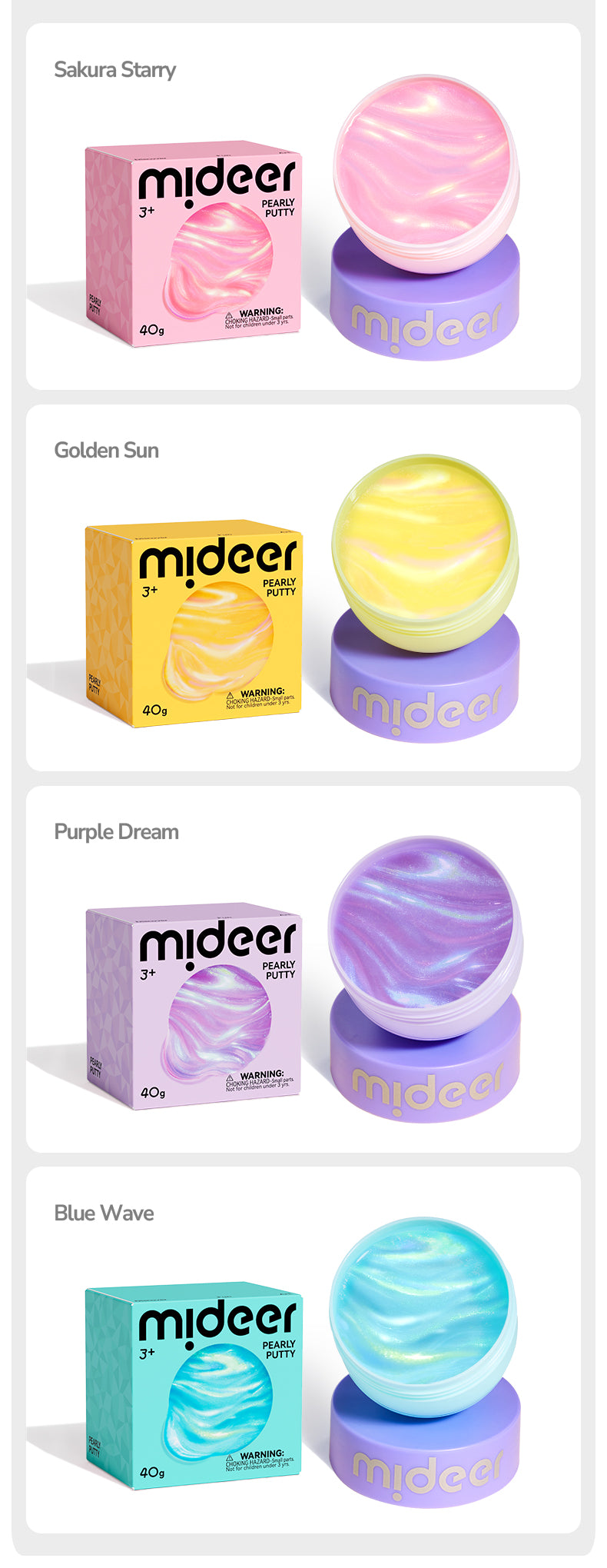 Slime mideer perłowy – purple dream