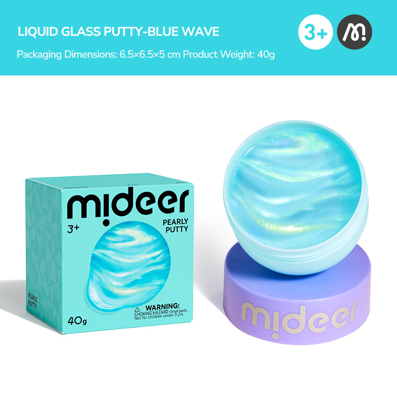 Slime mideer perłowy – blue wave