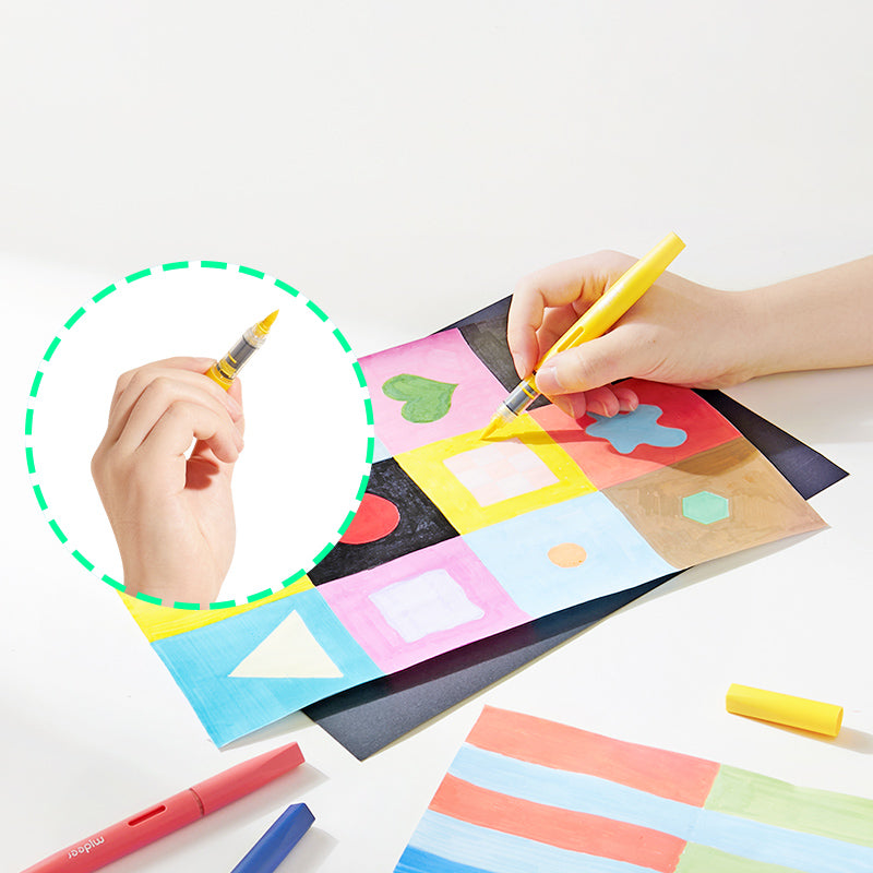 Liquid acrylic markers with a brush tip mideer – 24 colors in a tube