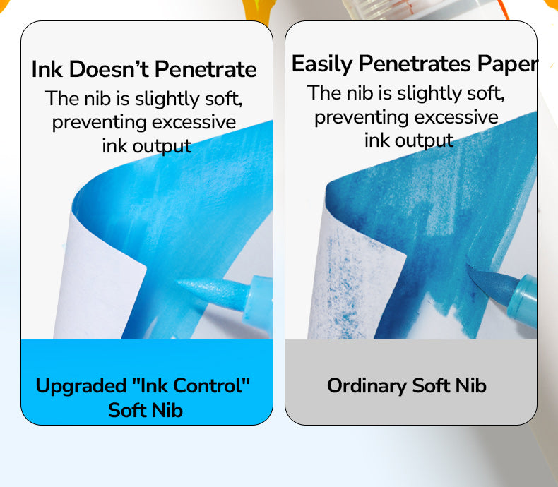 Markery akrylowe dwustronne 2w1 mideer – 24 kolory