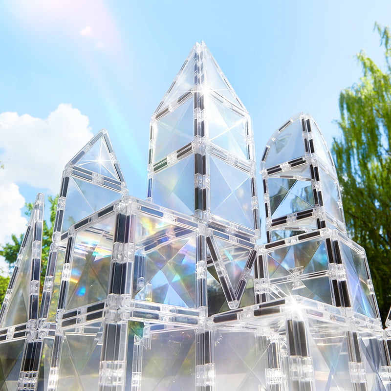 Mideer magnetic blocks - transparent diamonds (50 pcs)