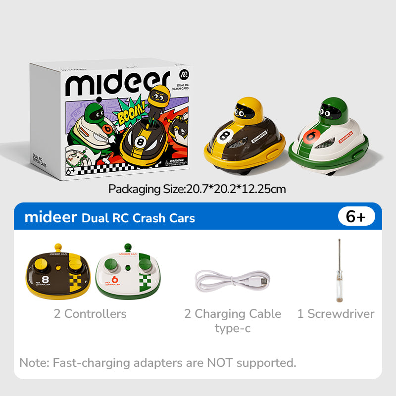 Set of 2 remote-controlled cars mideer