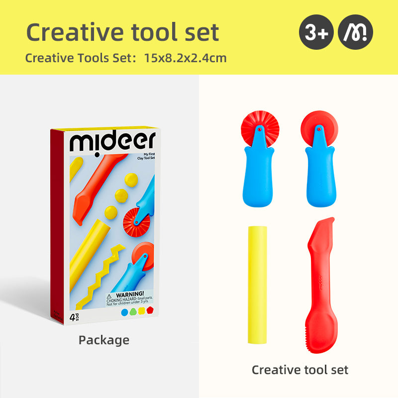 Mideer tool set for modeling materials (4 pcs)