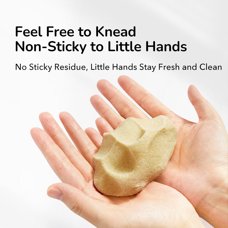 Mały piasek magiczny z piaskownicą i akcesoriami mideer – plaża