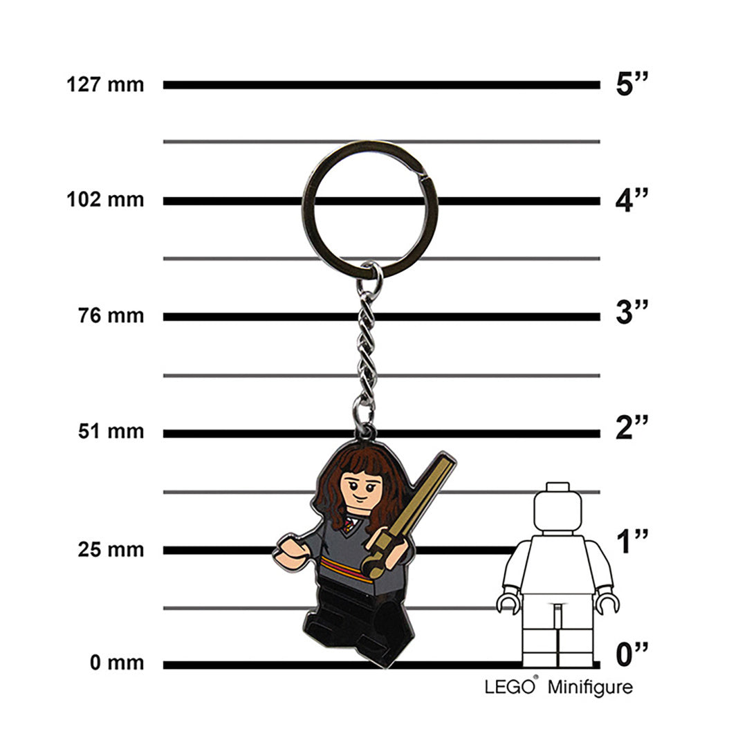 Brelek LEGO Harry Potter Hermiona w kształcie minifigurki z różdżką i pierścieniem z ogniwem