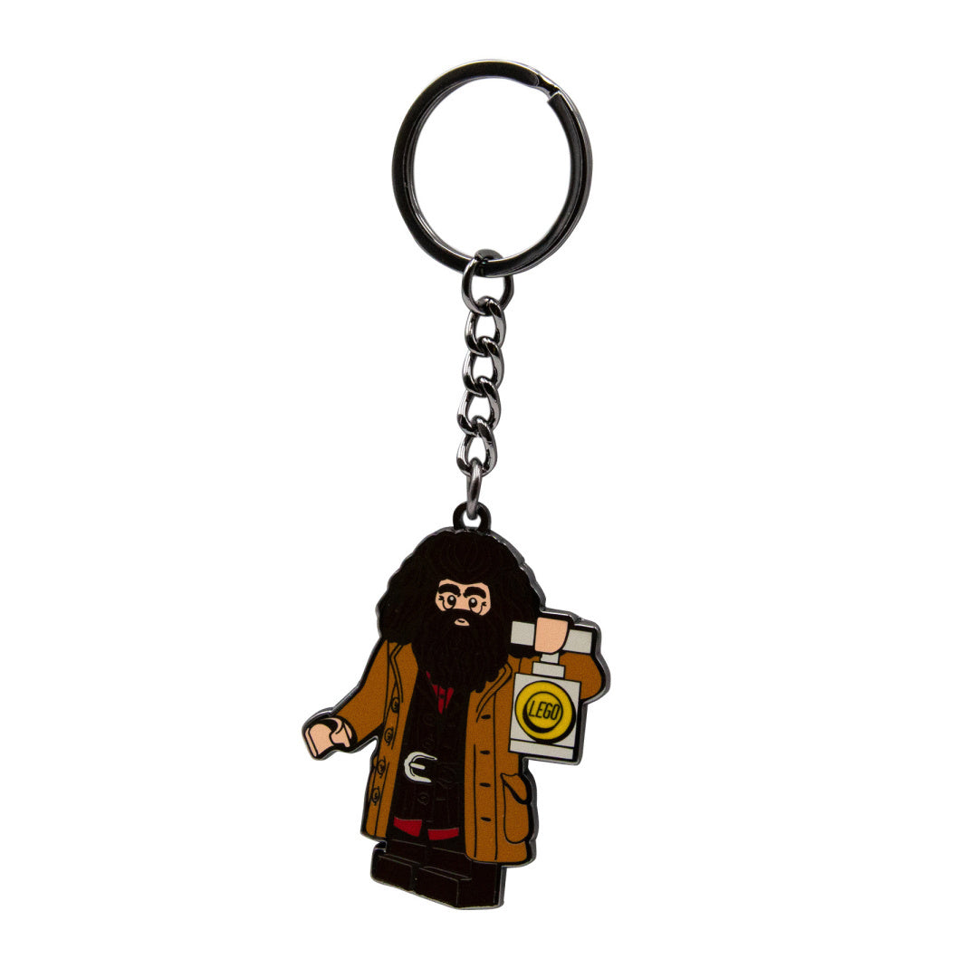 Metalowy brelok LEGO Harry Potter Hagrid przedstawiający postać z filmów w formie mini figurki