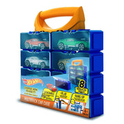 Modułowa walizka Hot Wheels na 8 samochodzików z uchwytem i kolorowymi autkami