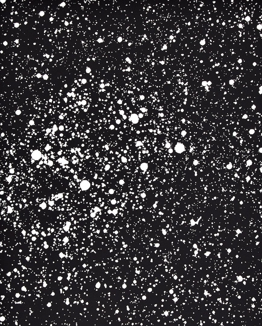 Okładka notatnika graficznego Milky Way z czarnym tłem i białymi plamkami przypominającymi gwiazdy