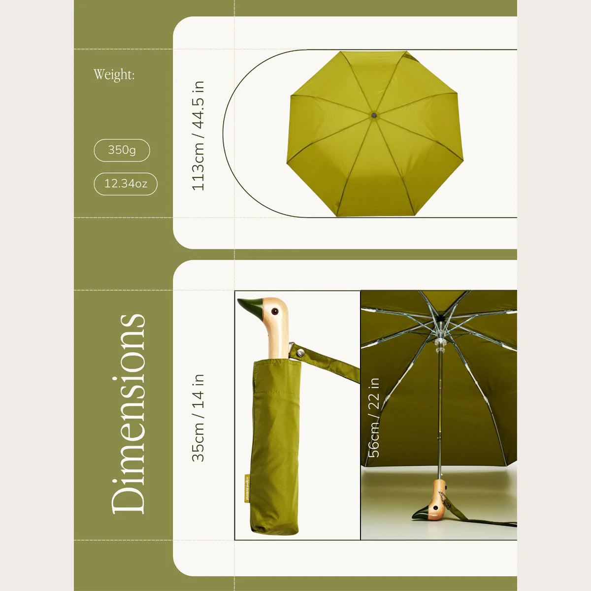 Parasolka Original Duckhead – oliwkowa