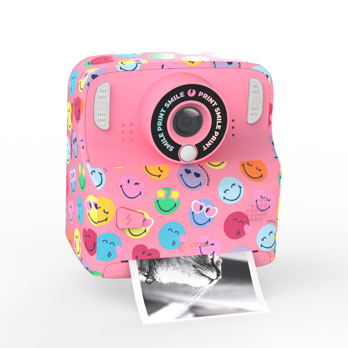 PixiSmiley MOB digital camera with printing function – pink