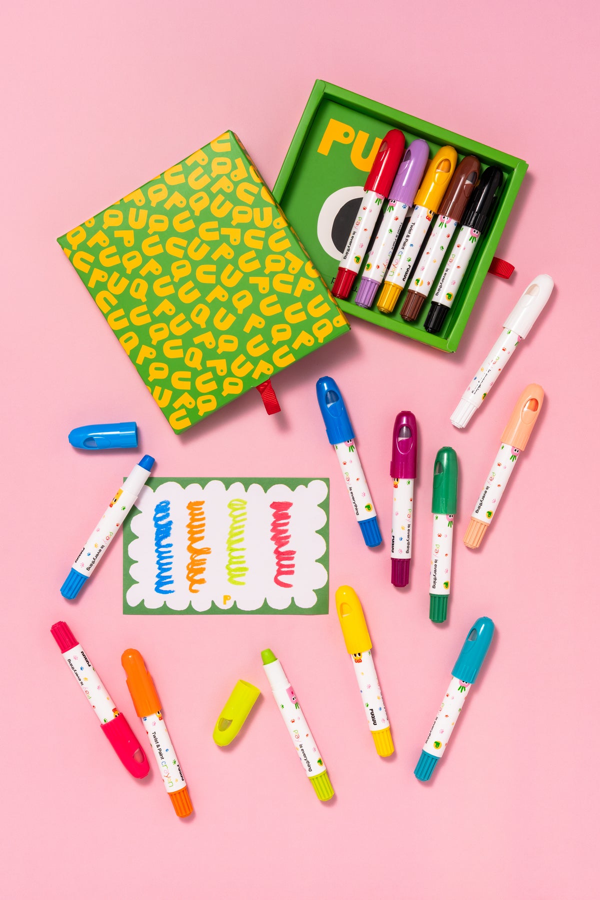 PUQUU Twist & Paint crayons - 16 colors