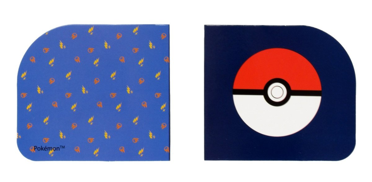 Estuche Pokémon azul con equipamiento con el motivo de Pokeball y personajes Pokémon de Yamann