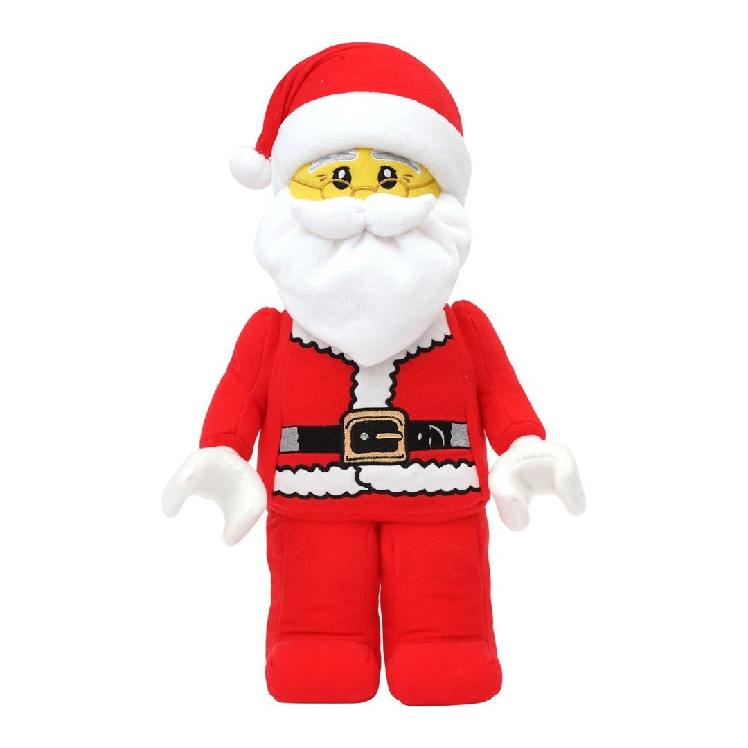 Pluszak LEGO Mikołaj w czerwonym stroju świętego Mikołaja z białą brodą i czapką