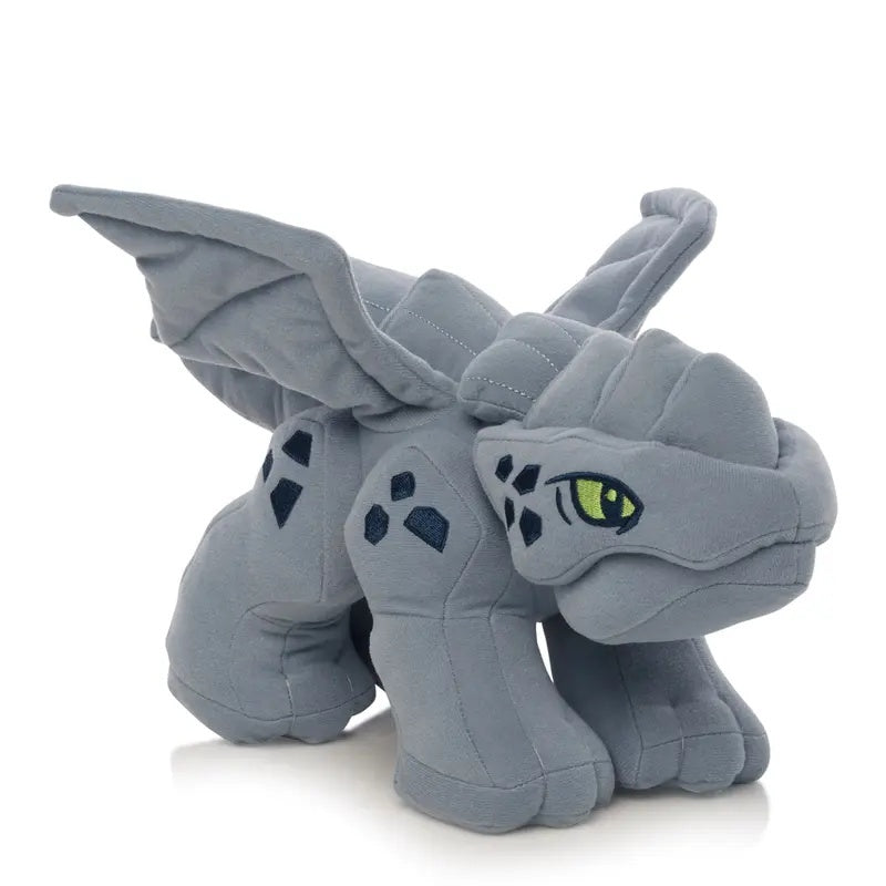 Pluszak LEGO Ninjago smok w szarym kolorze z miękkiego materiału i szczegółowym wzorem