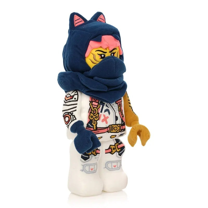 Miękki pluszak LEGO Ninjago Sora w białym kombinezonie i granatowym kapturze z uszami
